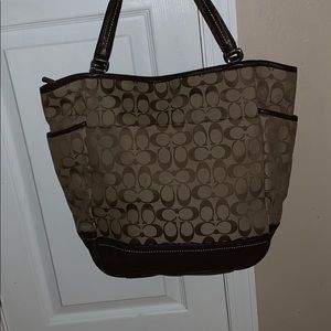 Coach brown handbag